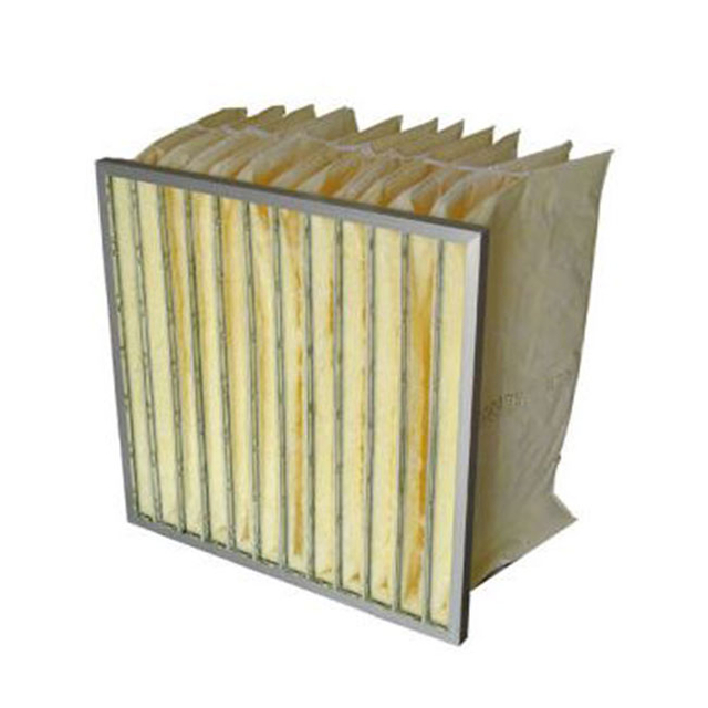 Карманный фильтр из стекловолокна с металлическим каркасом